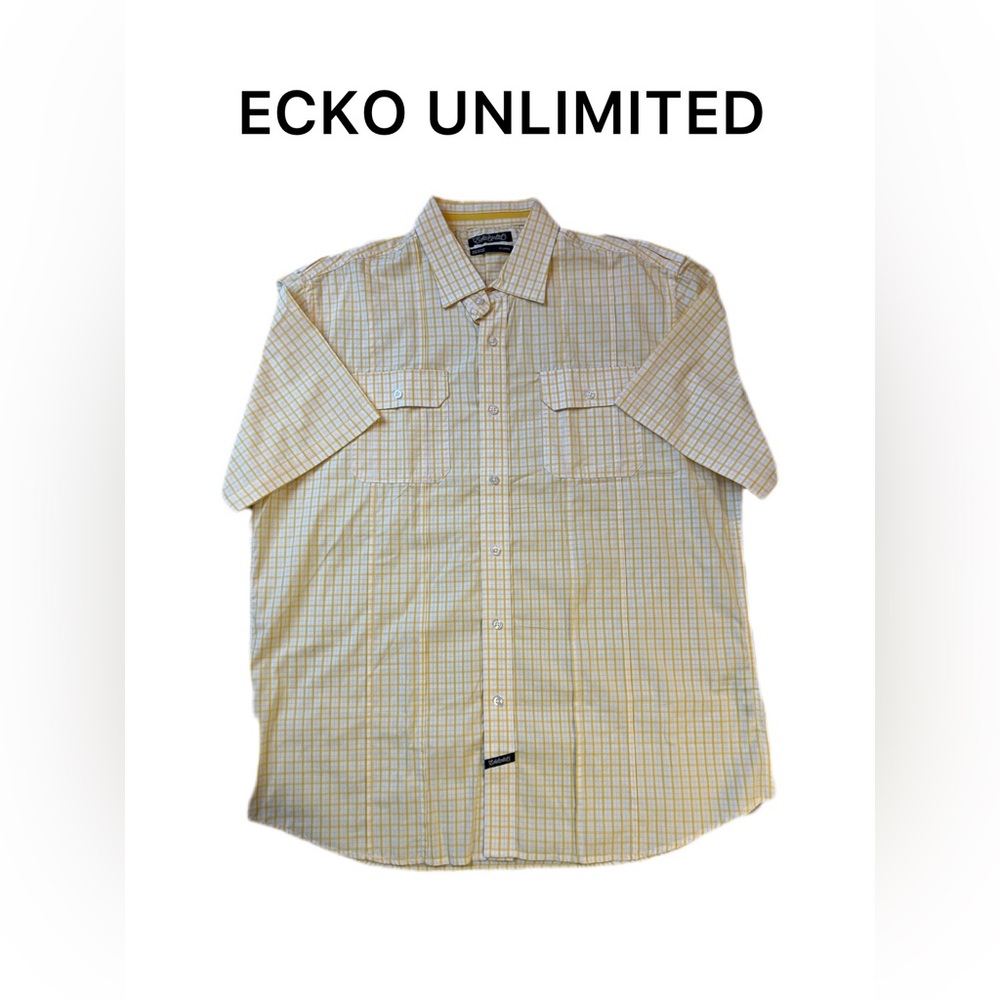 Men’s ECKO UNLIMITED Short Sleeve Button Down 2X
